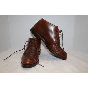 Cole Haan Chestnut Leather Ankle Booties